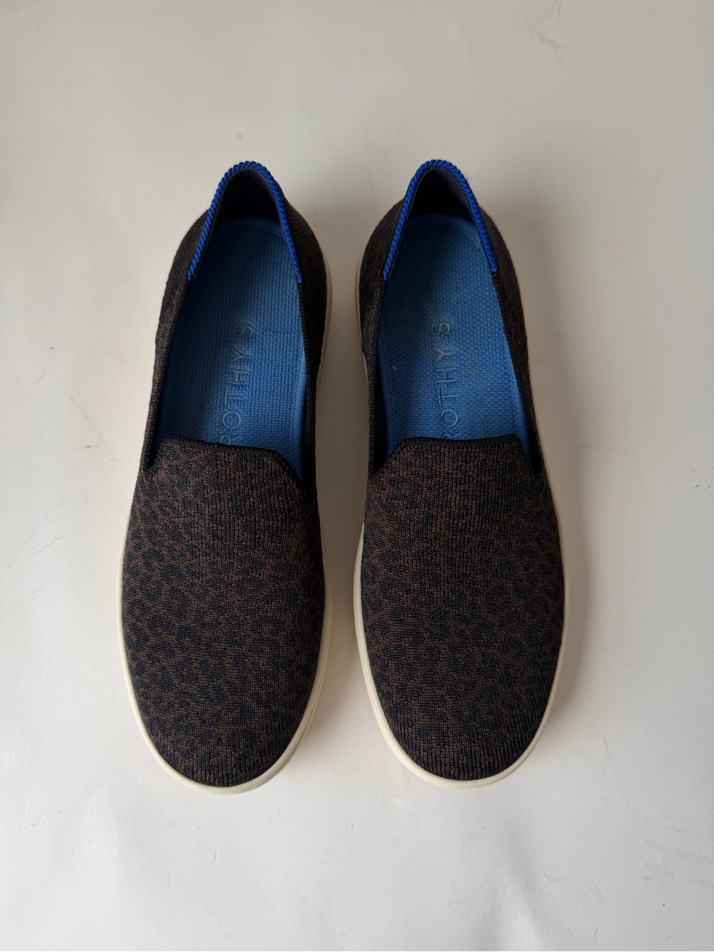 Rothy’s The Sneaker Slip On Shoes Espresso Spot Black Brown Knit Women’s Sz 7 - Picture 6 of 13
